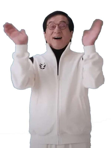 Karate Kid Legends 2025 Jackie Chan White Bomber Jacket