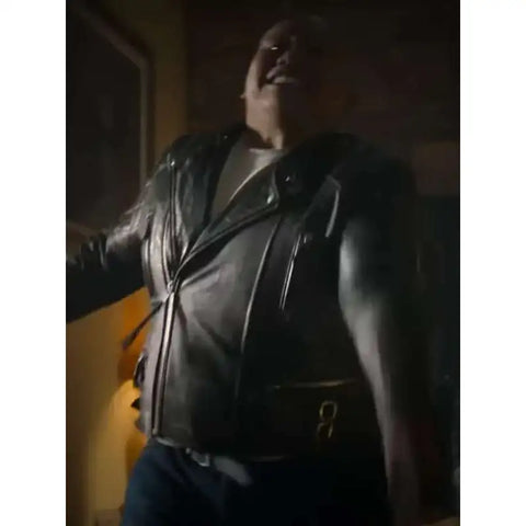 Jacob Batalon Novocaine 2025 Black Leather Jacket