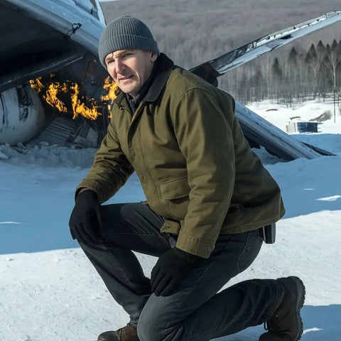 Jason Clarke The Last Frontier Green Jacket