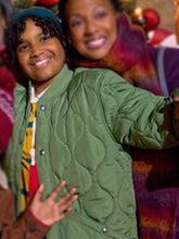 Jayd Deroché Christmas With A Kiss Green Quilted Jacket