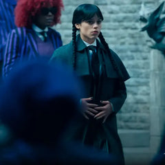 Jenna Ortega Wednesday Season 2 Wool Coat