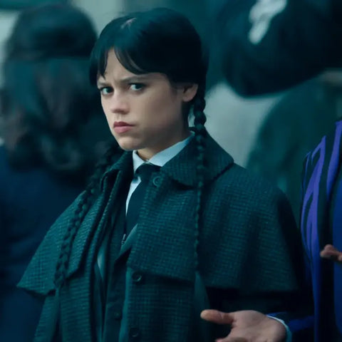 Jenna Ortega Wednesday Season 2 Wool Coat