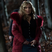 Jennifer Coolidge Riff Raff 2025 Puffer Coat