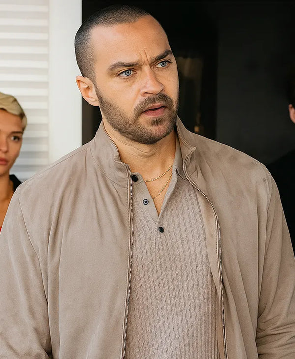 Jesse Williams Hotel Costiera Suede Jacket