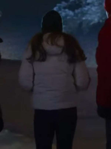 Christmas Under the Northern Lights 2024 Jill Wagner White Jacket