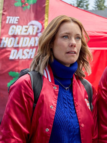 Jingle Bell Run 2024 Ashley Williams Red Jacket