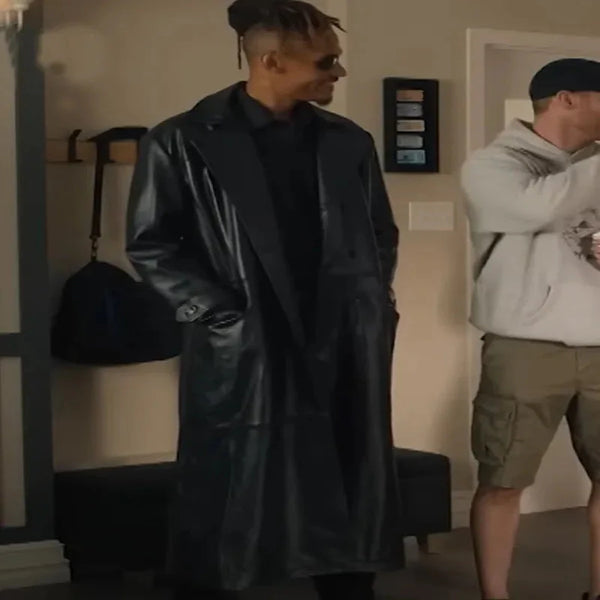 Jodolo Shoresy 2025 Leather Trench Coat