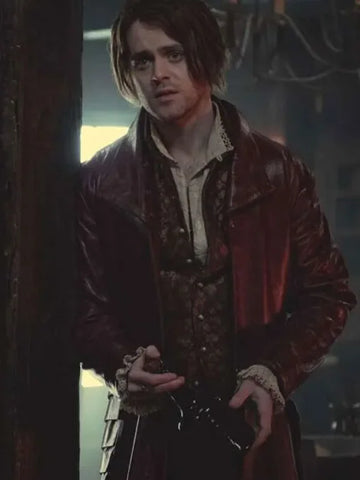 The Witcher S03 Joey Batey Leather Coat