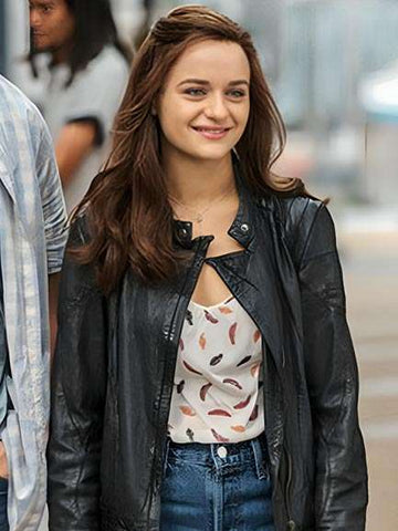 Joey King The Kissing Booth 3 Black Leather Jacket
