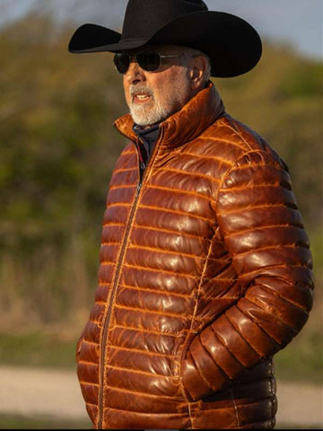 Jon Avnet The Last Rodeo Brown Leather Jacket