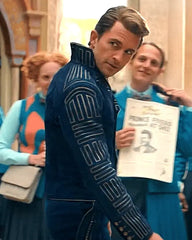 Jonathan Bailey Wicked 2024 Blue Jacket