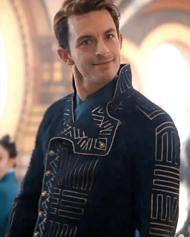 Jonathan Bailey Wicked 2024 Blue Jacket