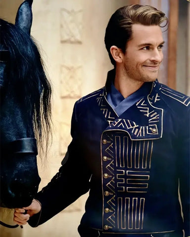 Jonathan Bailey Wicked 2024 Blue Jacket