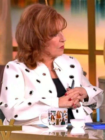 Joy Behar The View Grommet White Jacket