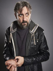 After Life Tim Plester Black Leather Jacket