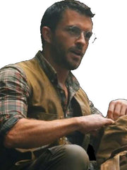 Jonathan Bailey Jurassic World Rebirth Brown Vest