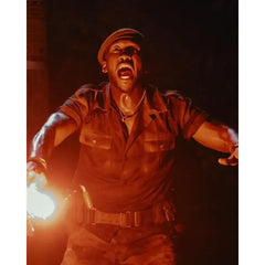 Jurassic World Rebirth Mahershala Ali Black Shirt