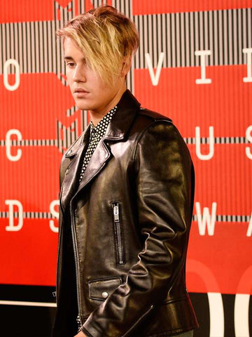 MTV Video Music Awards Justin Bieber Leather Jacket