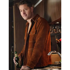 Justin Hartley Tracker 2025 Suede Leather Jacket