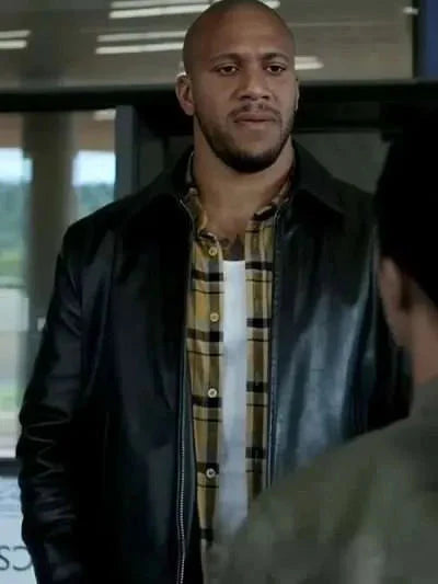 Ciryl Gane K.O. 2025 Black Leather Jacket