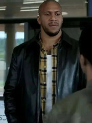 Ciryl Gane K.O. 2025 Black Leather Jacket