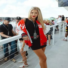 Kansas City Chiefs Gracie Hunt Red Varsity Jacket