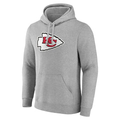 Kansas City Chiefs Fanatics Heather Gray Pullover Hoodie