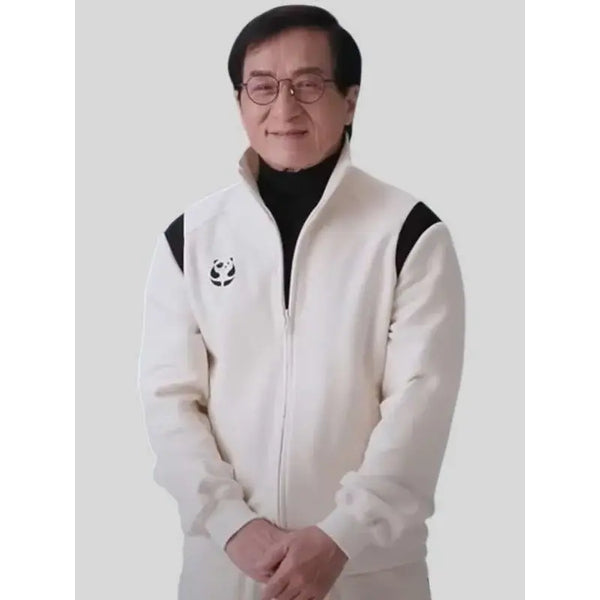 Karate Kid Legends 2025 Jackie Chan White Bomber Jacket