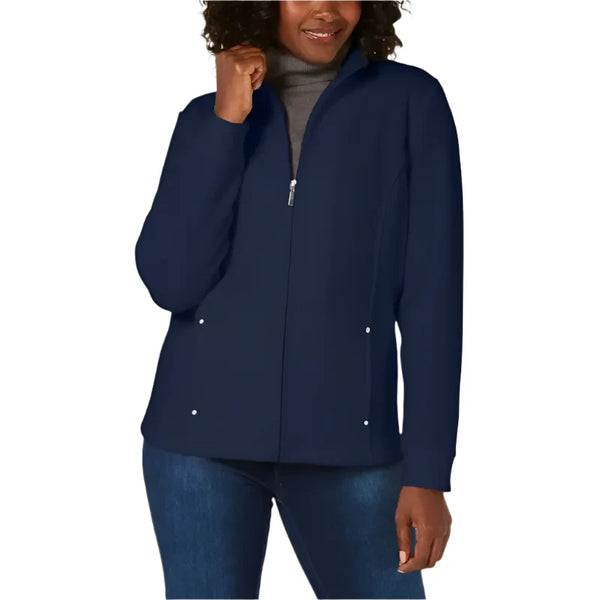 Karen Scott Women’s Mock-Neck Jacket