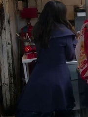 Lacey Chabert Hot Frosty 2024 Blue Coat