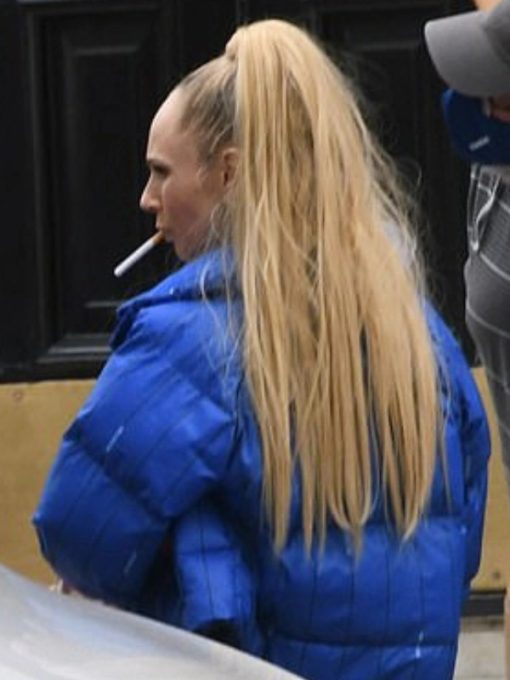 Ted Lasso S03 Juno Temple Blue Puffer Jacket