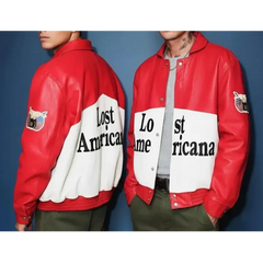 The Tonight Show MGK Red Leather Jacket