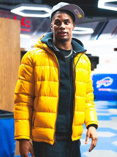 Keon Coleman Yellow Hooded Jacket