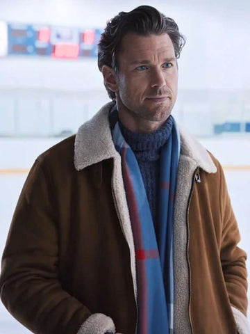 Kevin McGarry A Reason for the Season Brown Shearling Jacket