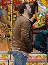 Kevin Leslie Christmas At The Holly Day Inn Shearling Jacket