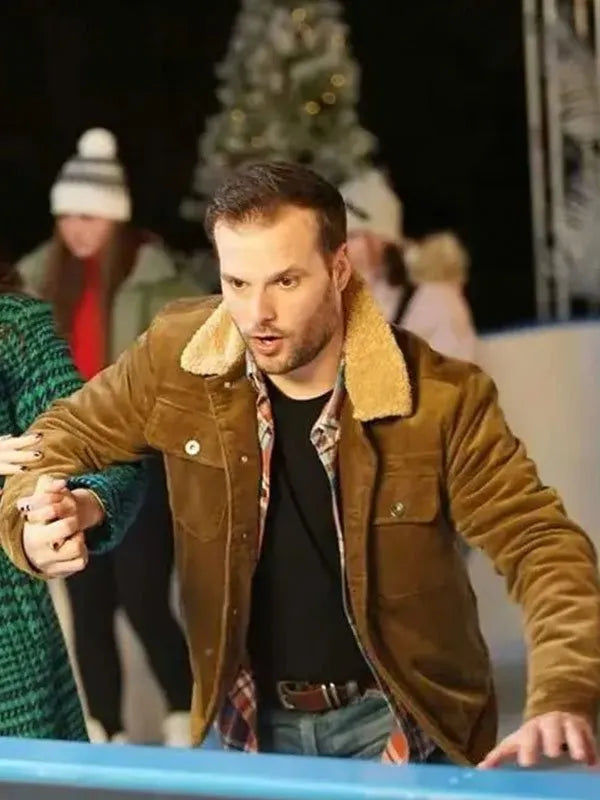 Kevin Leslie Christmas At The Holly Day Inn Shearling Jacket