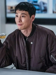Kim Dong-won The Trunk S01 Brown Bomber Jacket