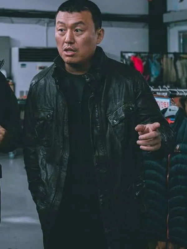 Kim Min-jae The Roundup Punishment 2024 Leather Jacket