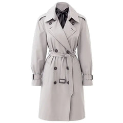 Kim Kardashian PFW 2025 Grey Trench Coat