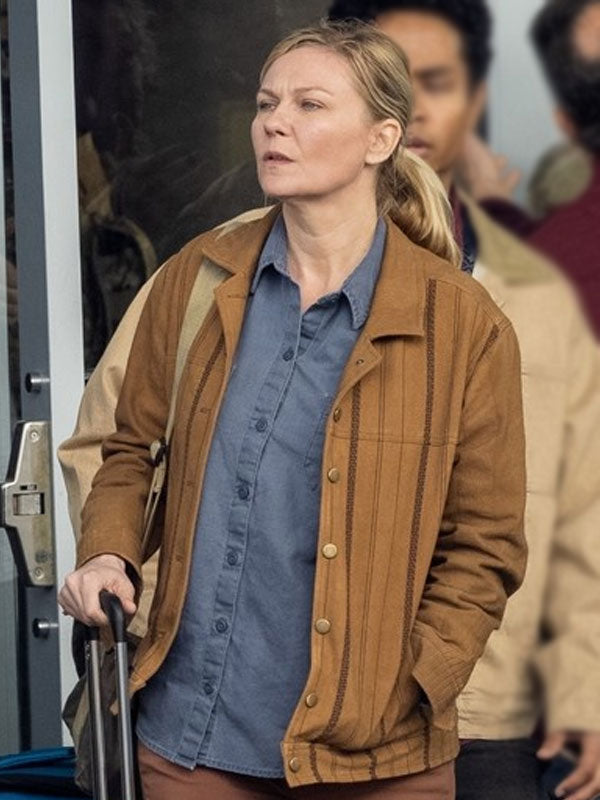 Kirsten Dunst Civil War Brown Jacket