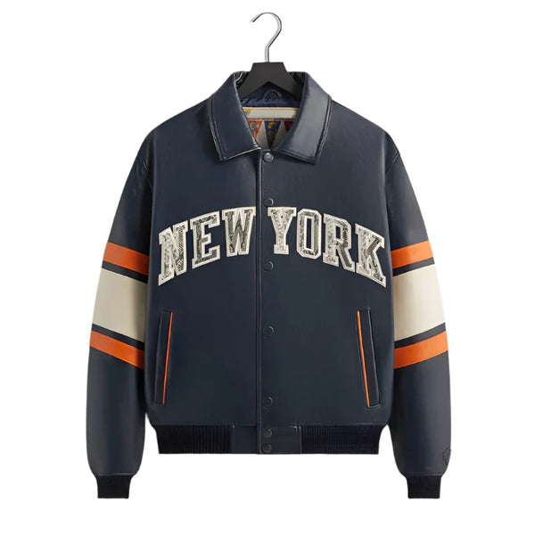 Kith X AVIREX Knicks Leather Jacket