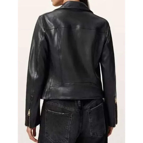 Kristen Johnston Leanne 2025 Black Leather Jacket