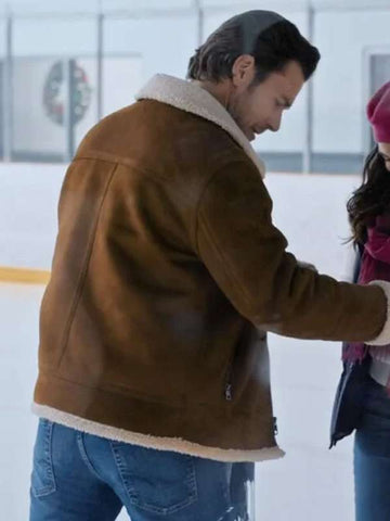 Kevin McGarry A Reason for the Season Brown Shearling Jacket
