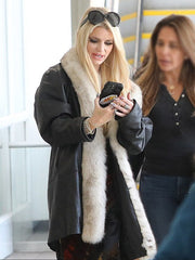 LA Airport Jessica Simpson Coat