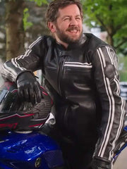 Richie Laid 2024 Black Leather Jacket