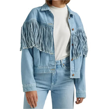 Landman 2024 Michelle Randolph Denim Fringe Jacket