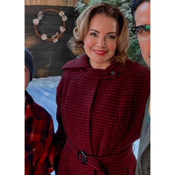 Lane Penny Happy Holidays from Cherry Checked Coat