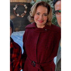 Lane Penny Happy Holidays from Cherry Checked Coat