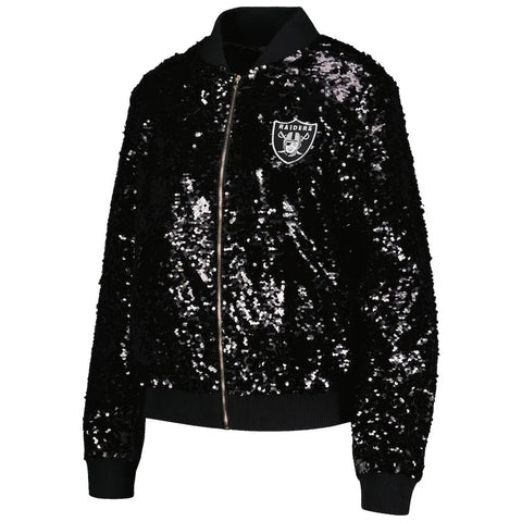 Las Vegas Raiders Cuce Black Sequin Jacket