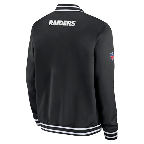 Las Vegas Raiders Sideline Coach Bomber Jacket